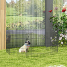 PawHut - Parc pour animaux pliable en métal 30 po pour jardin-Porte à double verrouillage pour une entrée/sortie pratique et une grande sécurité