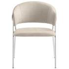 Modway Nella Upholstered Performance Velvet Dining Chair - Almond/Silver - 2 Pack-9