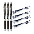 Pentel EnerGel Retractable Gel Roller - 0.7mm - Black Pen &  Refill Set-EnerGel ink writes more smoothly than the leading brand* (*Internally tested to be smoother writing than the leading gel pen on standard writing paper)