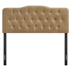 Modway Annabel Vegan Leather King Headboard - Toast-Dense Foam Padded Headboard