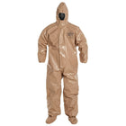 Dupont – Combinaison de protection personnelle Tychem CPF3, poignets élastiques, Moyen (C3128t-M)-Couleur : Havane/Havane/Brun