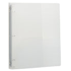 JAM Paper Plastic 3 Ring Binder, 0.75 inch, Clear, 4 Pack (750T1clg)-4 per pack