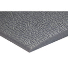 Edgewood Airsoft Plus Pebbled Light Duty Anti-Fatigue Mat - 3' W x 5' L x 5/8" D - Grey-Vinyl PVC Foam