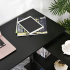 HOMCOM - Bureau en l - 47,25 po L x 43,25 po l x 29,25 po H - noir-Assemblage requis
