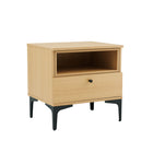 Manhattan Comfort - Table de nuit moderne Amara 19,7" - Chêne naturel-Hauteur des pieds : 15 cm
