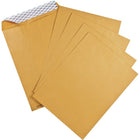 Staples Catalogue Envelopes with QuickStrip - 10" x 13" - 6 Pack-Overlapping centre and bottom seams resists bursting