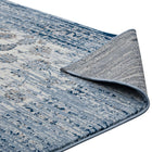 Modway Chiara Distressed Floral Lattice Contemporary Area Rug - 5 ft W x 8 ft L - Moroccan Blue/Ivory-High Density / Machine-Woven