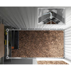 Outsunny Small Outdoor Storage Shed with Adjustable Shelf - 5' x 3' - Grey-Protective gloves and a tutorial video ensures smooth and easy assembly 