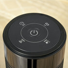 HOMCOM 46" Tower Fan for Bedroom with Remote Controller - Black-LED panel displays on/off, speed, modes, swing, timer 