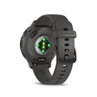 Garmin - Venu 3S - 41mm Lunette Gray en acier inoxydable avec boîtier gris foncé et bracelet en silicone gris foncé-7