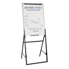 Quartet Futura Adjustable/Convertible Presentation Easel with Whiteboard, 26" x 35"-Board measures 26" x 35"