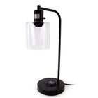 Sully - Lampe de bureau en verre -Lampe de bureau avec chargeur sans fil