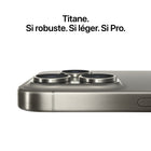 Apple - iPhone 15 Pro Max 6,7 po ecran Liquid Retina - 1 To - Titane noir - Bell et Virgin Plus-Connectivité Pro : Le connecteur USB-C permet de charger Mac et iPad avec le même câble qu’iPhone 15 Pro Max. L’USB 3 multiplie la vitesse de transfert de données. Et avec le Wi-Fi 6E, les fichiers se téléchargent jusqu’à 2x plus rapidement