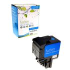 fuzion Lexmark (80C1HC0) Compatible Toner Cartridge - High Yield - Cyan-Ink Colour: Cyan