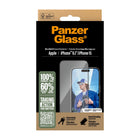 PanzerGlass Ultra-Wide Fit Screen Protector iPhone 16/15 - Clear-AB coating proven to kill up to 99.99% of all common surface bacteria
