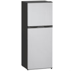 HOMCOM 4.6 cu ft  Mini 2 Door Fridge with Freezer - Silver-Set the temperature with 7 thermostat settings to keep food fresh