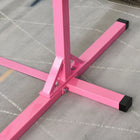 Soozier Professional Home Gymnastics Bar with 13-level Adjustable Height, Gym Fitness - Pink-Colour: Pink 
