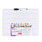 Charles Leonard "My First" Dry Erase Board with Marker/Eraser - Two-Sided Plain/Lined - White - 12 Pack-Two-sided, Plain/Lined