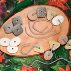 Yellow Door Threading Pebbles 16-Piece Set-Develop fine motor skills