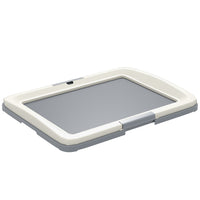 PawHut 25" L Dog Pee Pad Holder - Grey-Suitable for dogs under 14.6" (37 cm) 