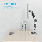 SHOPPINGALL Lot de 2 plaques de renfort de bureau en acier pour les tables fragiles -SA-A83-Blanc-Compatible avec la plupart des supports d'écran - 
