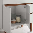 Modway Harvest 36" Bathroom Vanity - Grey/White-Dual Soft-Close Doors