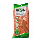 Globe Commercial, 3130O Microfiber Cloth - 16" x 16" - Orange - 10 Pack-Withstands hundreds of launderings