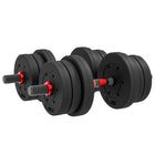 Soozier - Haltères réglables 2-en-1 44 lb-44 lb (20 kg) poids total, assemblez comme vous le souhaitez
