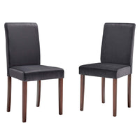 Modway Prosper Upholstered Velvet Dining Side Chair - Grey - 2 Pack-Parsons Dining Chairs