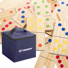 Triumph Pine Wood 28-Piece Lawn Domino Set-28 PIECE SET - 28-piece wooden domino set with each domino measuring 3.5" x 7" x5"