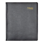 Blueline 2026 Essential Weekly Planner - 11" x 9-1/16" - Black - Bilingual-Weekday appointment schedule from 7:00 a.m. to 8:45 p.m. in 15-minute intervals. Saturday from 7:00 a.m. to 4:45 p.m. Ruled spaces for Sunday