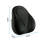 Mount-It! - Support dorsal incurvé en mousse à mémoire de forme Ergo Collection - Noir-Garantie à vie limitée