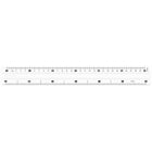 Maped Unbreakable Ruler with Double Graduation - 12"/30 cm - Transparent-Transparent plastic