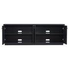 Hudson&Canal Ormond TV Stand for TV's up to 75" - Black Grain-Clean with a soft, dry cloth and no harsh chemicals or abrasive cleaning materials