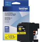Brother LC103 Yellow Ink Cartridge, High Yield (LC103YS)-High-yield ink cartridge, up to 600 pages