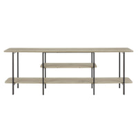Manhattan Comfort Celine 70.86" Modern Console Table - Rustic Grey-Modern Contemporary Low Console Perfect For Living Room and Home Office Usage