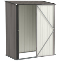 Outsunny 5' x 3' Outdoor Storage Shed-Large room can store garden tools, lawn care equipment, pool supplies, and more
