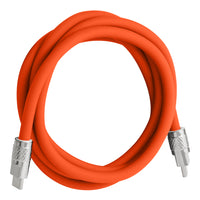 Helix - Câble USB-C en silicone GripCord 4 pieds - Orange-Concu Pour Etre Flexible, Fabrique Pour Durer