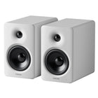 Edifier M90 BT 6.0 Hi-Res Audio Compact 100W RMS Active Speaker with 4" Mid-Bass 1" Tweeter and HDMI eARC Input - White-Enjoy superior audio quality with end-to-end 24-bit/96kHz digital signal processing. The analog front end supports high-resolution analog-to-digital conversion. Whether you're using analog inputs or digital streaming, the M90 ensures accurate signal conversion and faithful sound reproduction