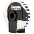 Brother - DK2214 Bande d’étiquette en papier continue - 0,47 po - noir sur blanc-Peut être utilisé avec les imprimantes Brother QL-1050, QL-1050N, QL-1060N, QL-500, QL-550, QL-570, QL-570VM, QL-580N et QL-650TD
