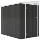 Outsunny - Abri de jardin en acier 4 pi x 6 pi avec porte verrouillable et 2 aérations pour l’arrière-cour-La structure en acier offre un support fiable et résiste à la rouille  
