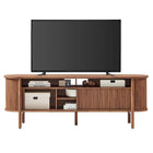 Modway Cadence 71" Curved TV Stand - Walnut-10