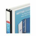 Staples Better Binder - 1-1/2" - White-Framed clear window makes these ideal for use as presentation binders