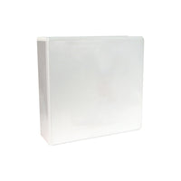 Staples 3" 3-Ring D-Ring View Binder - White-View binder