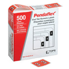 Pendaflex Numeric End Tab Dark Orange Filing Labels - 3 - 500 Pack-Size: 1-1/4"W x 15/16" H