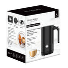 JS Gourmet Milk Frother - Black-Heats milk without frothing