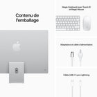 Apple - iMac 24" 4,5k Retina - GPU M1 8 cœurs - SSD 512 Go - Mémoire unifiée 8 Go - Argent - Anglais-Système à six haut-parleurs haute-fidélité avec haut-parleurs de graves à annulation de force