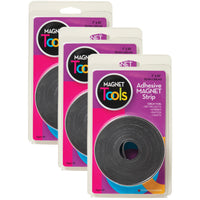 Dowling Magnets 735005 1" x 10' Magnet Strip Roll With Adhesive-Product Type: Adhesive magnetic strip