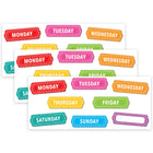 Ashley Productions Magnetic Die-Cut Timesavers & Labels - Days of the Week - Chalk Loops - 8 Per Pack - 3 Pack-Easy to clean