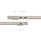 Apple MacBook Air 13.6" - M3 Chip - 256 GB SSD - 16 GB Unified Memory - Starlight - French-Look sharp, sound great: Everything looks and sounds amazing with a 1080p HD camera, three mics, and four speakers with Spatial Audio.